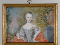 GG Min 32  GG Min 32, Deutsch um 1740, Elisabeth Christine von Preußen (1715-1797), Elfenbein, 5,8 x 7,9 cm : Museumsfoto: Claus Cordes